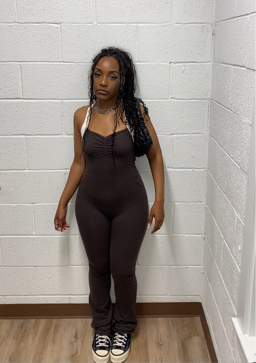 Dark Brown Jumpsuit