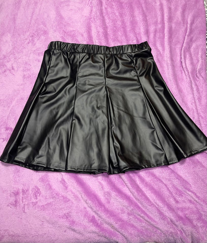 Black Leather Skirt