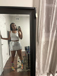 Silver Bubble Mini Skirt